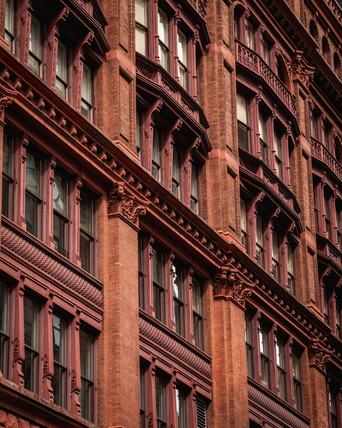 Red Brick Facade — Wild Ginga print